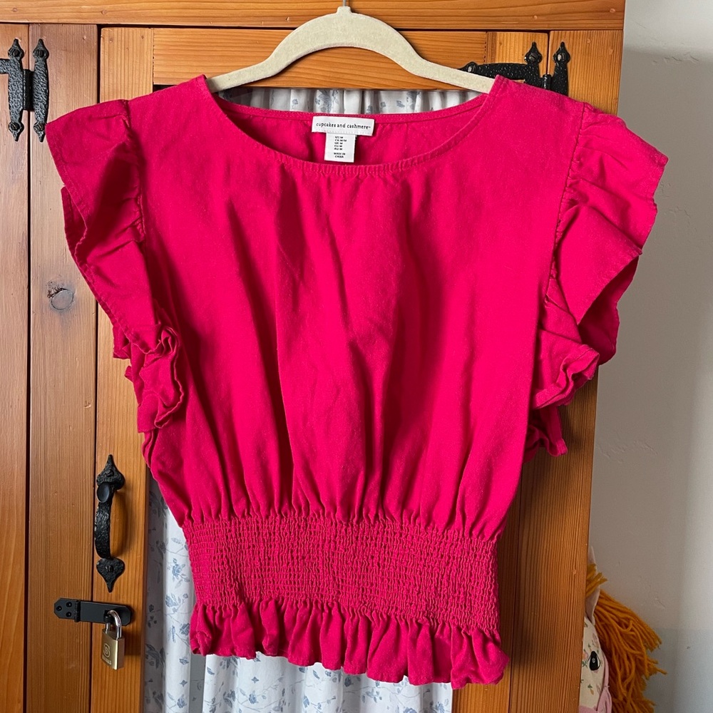 Cupcakes & Cashmere Pink Blouse
